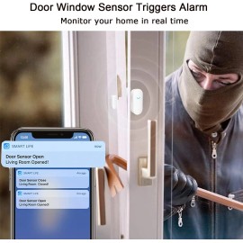 Gaoducash WiFi Door Window Sensor Detector: Wireless Security Alarm Sensor, 1pack