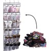 Over The Door Shoe Organizer,24 Large Mesh Pockets,Door Hangering Shoe