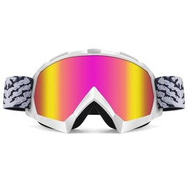 Professional Motocross Goggles MTB Goggles Dirt Bike ATV Goggles Cross Goggles Safety Tactical Riding Motorcycle Goggles UV Protective Goggles for Men Women Youth Fit Over Glasses