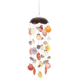 Stunning Multicolor Shell Mobile Decoration - 55cm x 12cm (1 Pc.) - Elegant Coastal Vibes - Premium Quality, Eye-Catching Design - Perfect for Nautical Ambiance