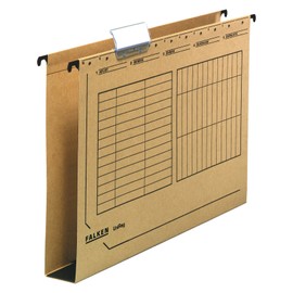 Original Falken hanging file UniReg. Made in Germany. Made of recycled cardboard for DIN A4 cardboard bottom 4 cm brown Blue Angel cabinet Authority for loose sheet filing in the office and authority.