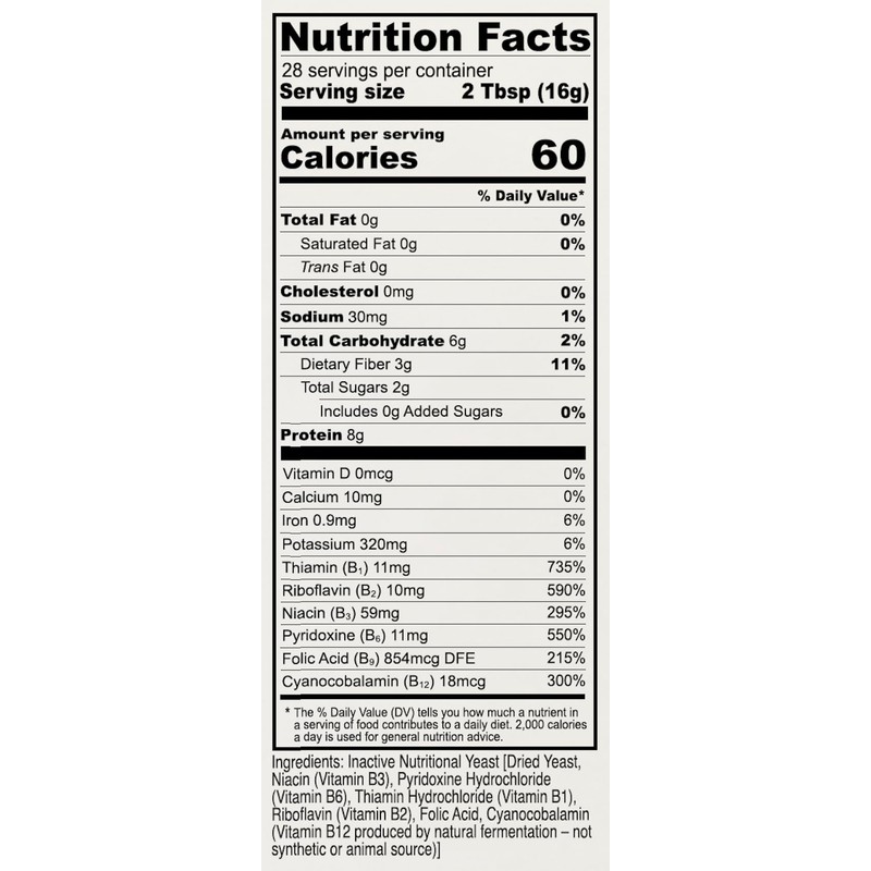 Anthony's Premium Nutritional Yeast Flakes, 1 lb, Fortified, Gluten Free,