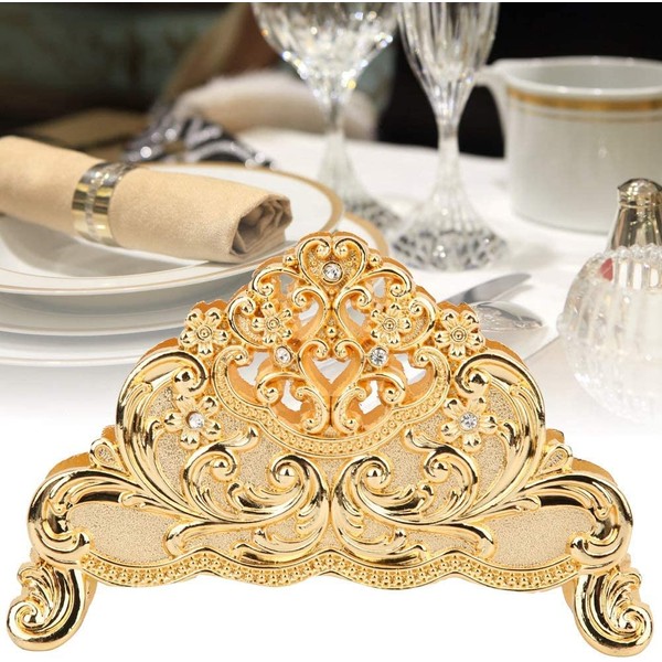 Tiardey Napkin Holder,Metal Craft Table Tissue Holder Napkin Rack Stand