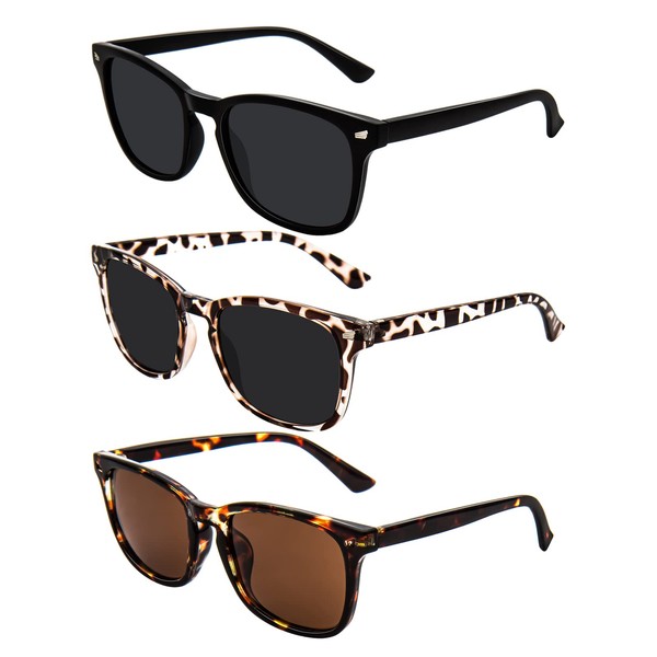 MAXJULI Polarized Sunglasses for Women Men Classic Retro UV400 Protection