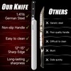 KEEMAKE Brisket Knife, 12 Inch Carving Knife, Razor Sharp German