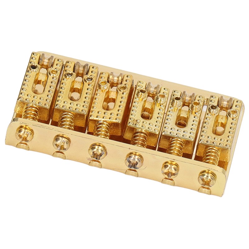 Electric Guitar Bridge 6 Strings 65mm Glossy Metal Guitar Hardtail