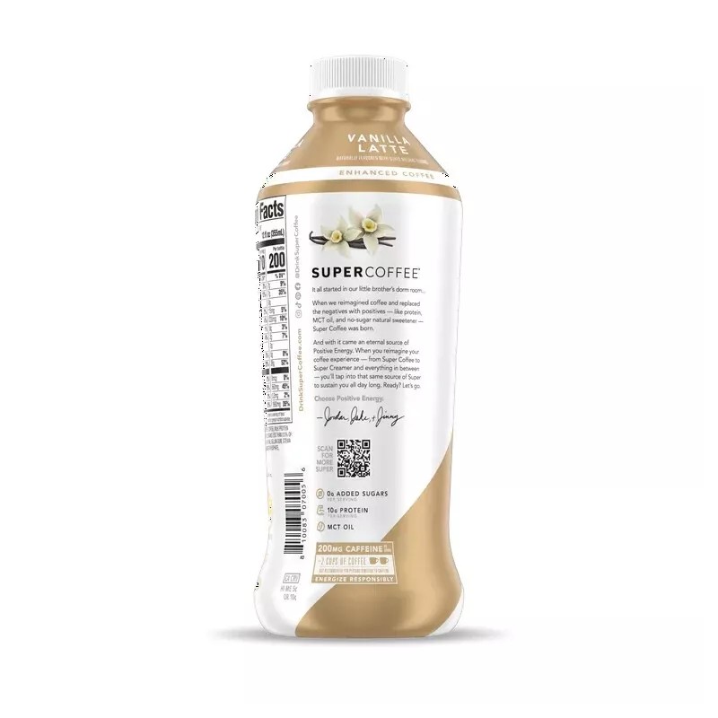 Kitu Super Coffee Vanilla Latte (0 Sugar) 10g Protein+MTC Oil