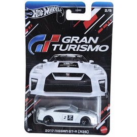 Matchbox Hot Wheels 2017 Nissan GT R, White 2/5