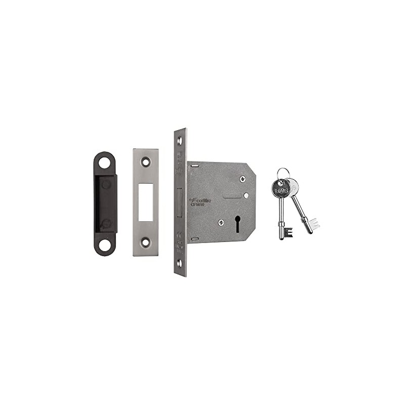 EASI-T 3 Lever Deadlock 76MM Residential (Satin)