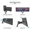Progressive Desk Dual Gas Spring Monitor Mount Stand - Fits