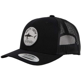 Salty Crew Bruce Retro Trucker Hat Black OS - Baseball Hat Unisex Adjustable for Adults Premium Cotton Hat Outdoor Sports for Men and Women