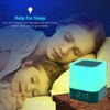 Gallstep Night Lights Bluetooth Speaker, Alarm Clock Bluetooth Speakers Touch