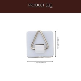 Outanaya Ganchos Adhesivos Para Colgar Cuadros Sin Clavos 50 Piezas Soportes Triangulares Autoadhesivos Para Marcos De Fotos Decoración De Pared Hogar Oficina