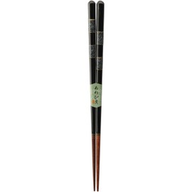 Kawai 119946 Chopsticks Star Color Black 9.1 inches (23 cm) Dishwasher Safe Non-slip Made in Japan