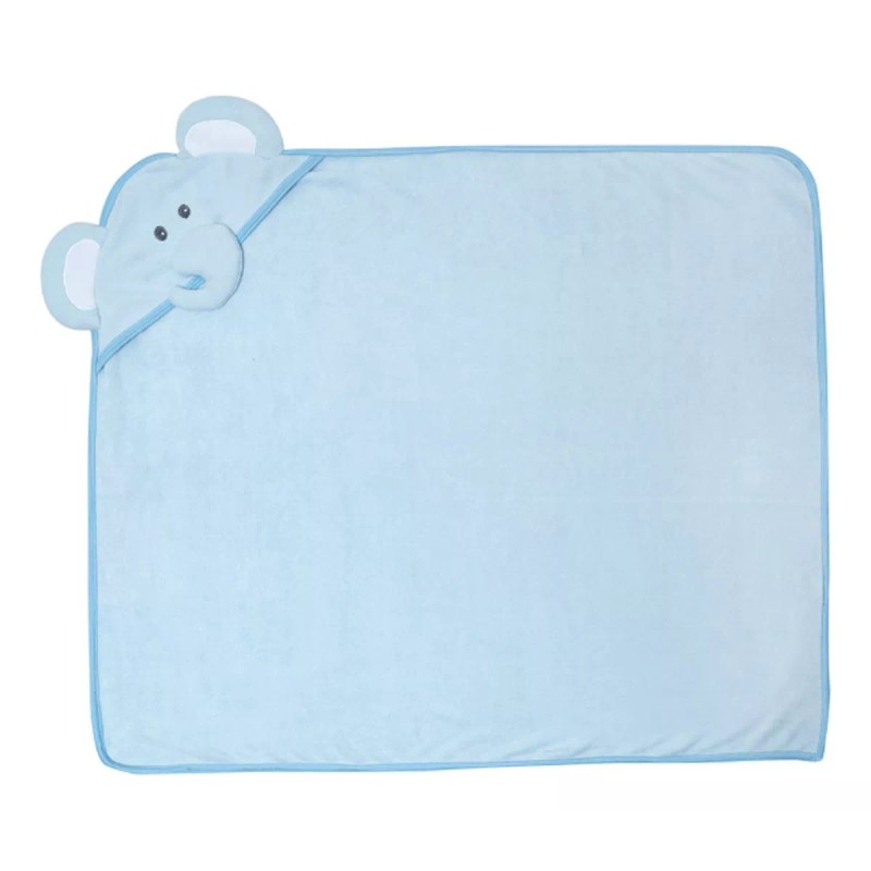 Chiqui Mundo Toalla Bebe Elefantito Azul 75 X 90 Chiquimundo