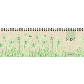 Table Landscape Calendar 2024 32 x 10.5 1W/2S Grass Paper