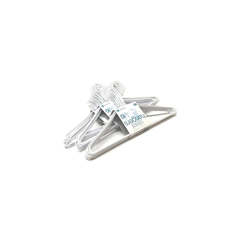 30 Count Vinyl Coated Heavy Duty Wire Cloth Hanger Plastic