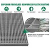 Natotela 24x24x1.5in Fiberglass Molded Grating Micro-Mesh High Strength
