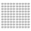 100 Set Round Head Stud 15mm Plated Alloy High Hardness