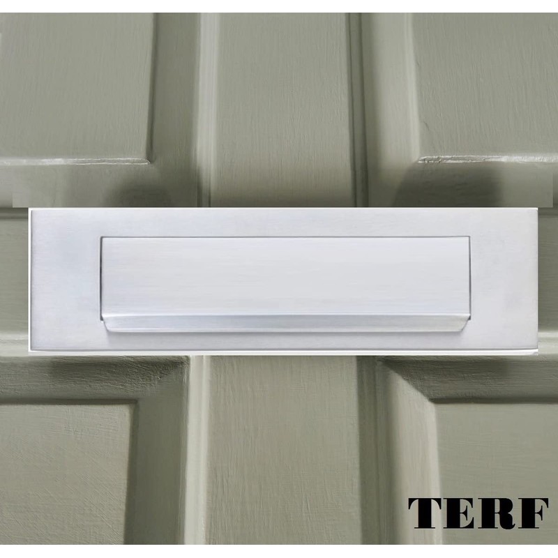 TERF® 250mm X 75mm Traditional Type Silver Letter Postal Plate