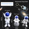 WINUSD 4 PCS Astronaut Figurine, Blue Astronaut Figure Toy Desktop