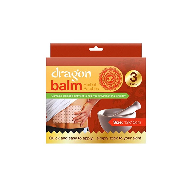 Dragon Balm Herbal Patches (Bundle of 3 Packs) Ancient Chinese