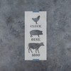 Cluck Oink Moo Stencil Template - Reusable Stencils for Painting