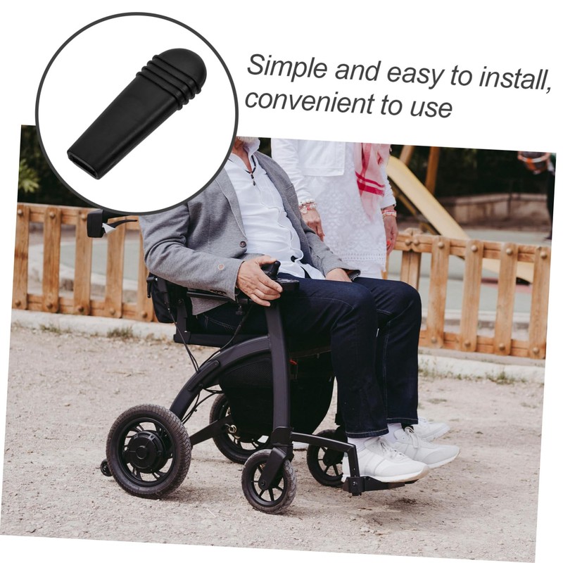 FOMIYES 4pcs Wheelchair Brake Extension Handles Replacement Covers for Enhanced