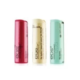 Eos Barra Balsamo Labial Paquete: Granada Frambuesa, Vainill