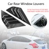 Car Rear Window Louvers, Gloss Black Rear Window Blinds Shutter
