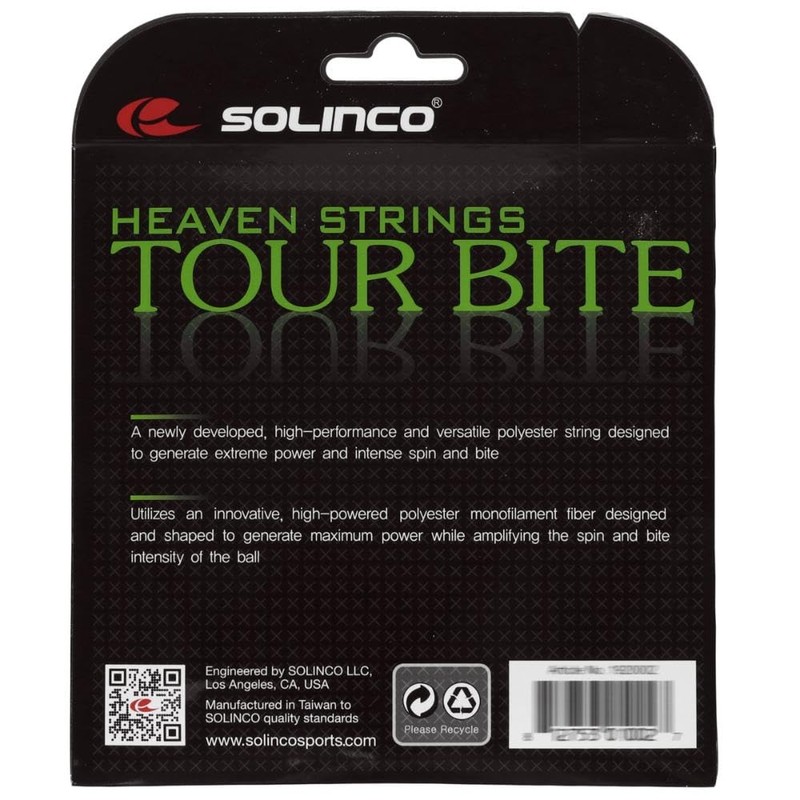 Solinco Tour Bite (16-1.30mm) Tennis String (Silver)