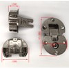 WANLIAN 2 Pieces-90 Degree Page Turning Axis Adjustable Cabinet Door