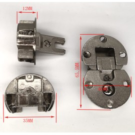WANLIAN 2 Pieces-90 Degree Page Turning Axis Adjustable Cabinet Door Concealed Hinge Special Table Drop Down Hinge Flush Hinge