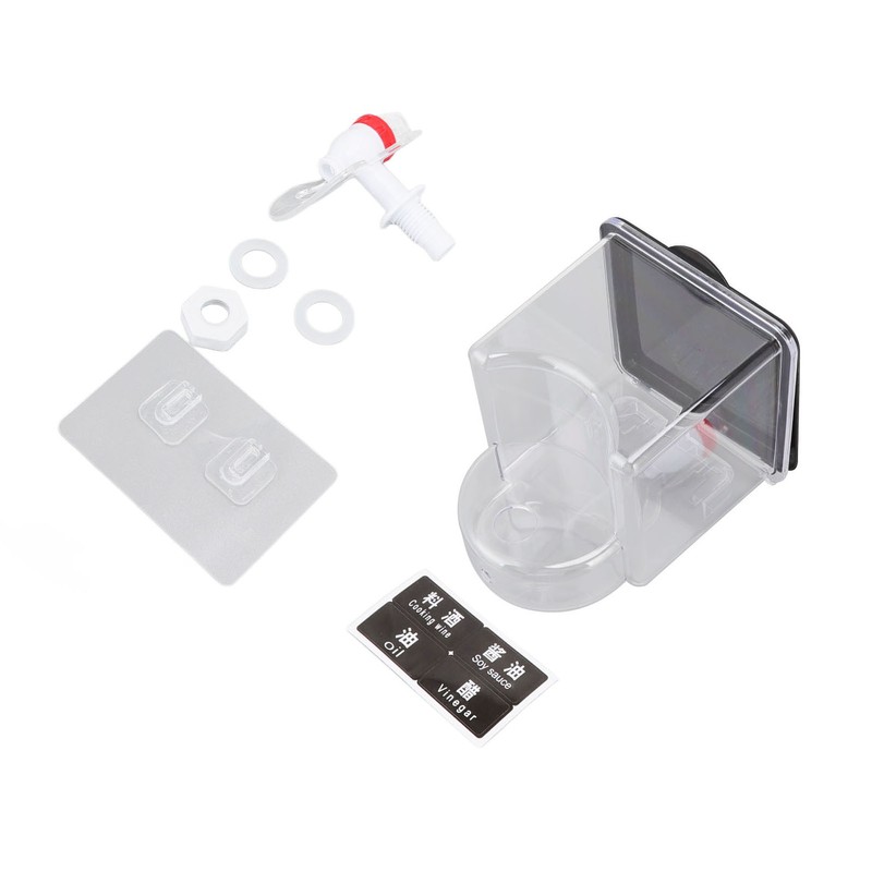 Wall Mounted Liquid Seasoning Tank Large Capacity Seasoning Bottles Oil