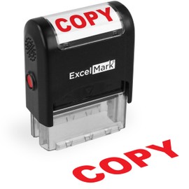 ExcelMark Copy Stamp Self Inking Rubber Stamp - Red Ink for Office Use, Ideal for Efficient Document Management with Copy Stamps, Perfect for Professional Settings