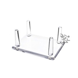 OnFireGuy 3.4" Four-Peg Display Stands Holder for Hunting Decoys, Minerals, & Fossils, 2 Pack