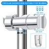 WUBAYI Shower Head Holder with 2 Hooks, Universal Shower Holder