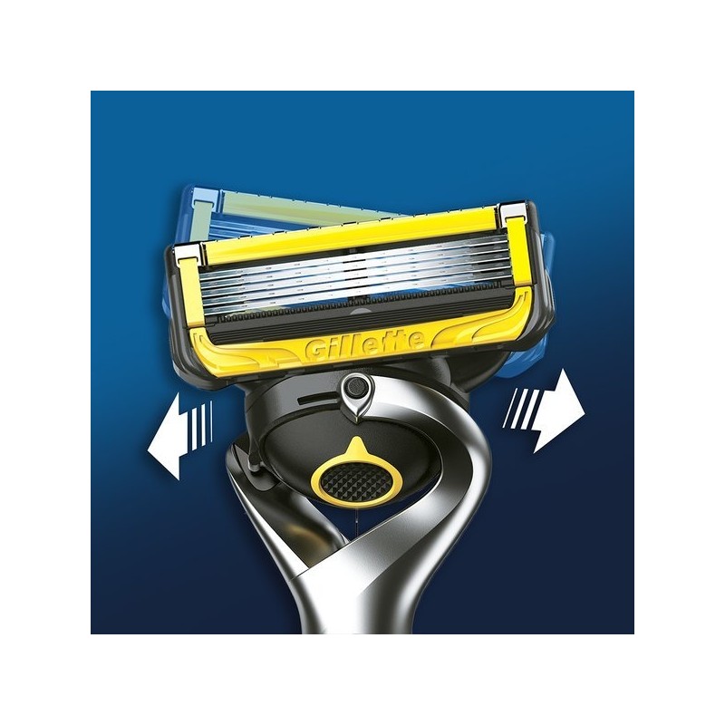 Gillette ProShield Yellow Razor Handle (1 Pack) + Blades (2