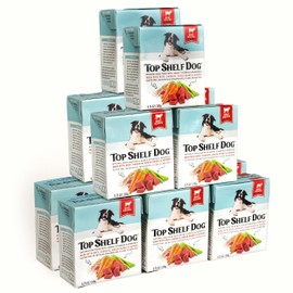 Fresh Dog Food, All Natural Complete Meal or Kibble Topper, Shelf Stable Premade Wet Recipe with Added Vitamins & Minerals for Picky Eaters Puppies Seniors (Beef, 12 x 8.75oz Cartons)