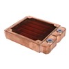 Water Cooling Radiator Red Copper 7mm Round Pipe G1/4 Thread