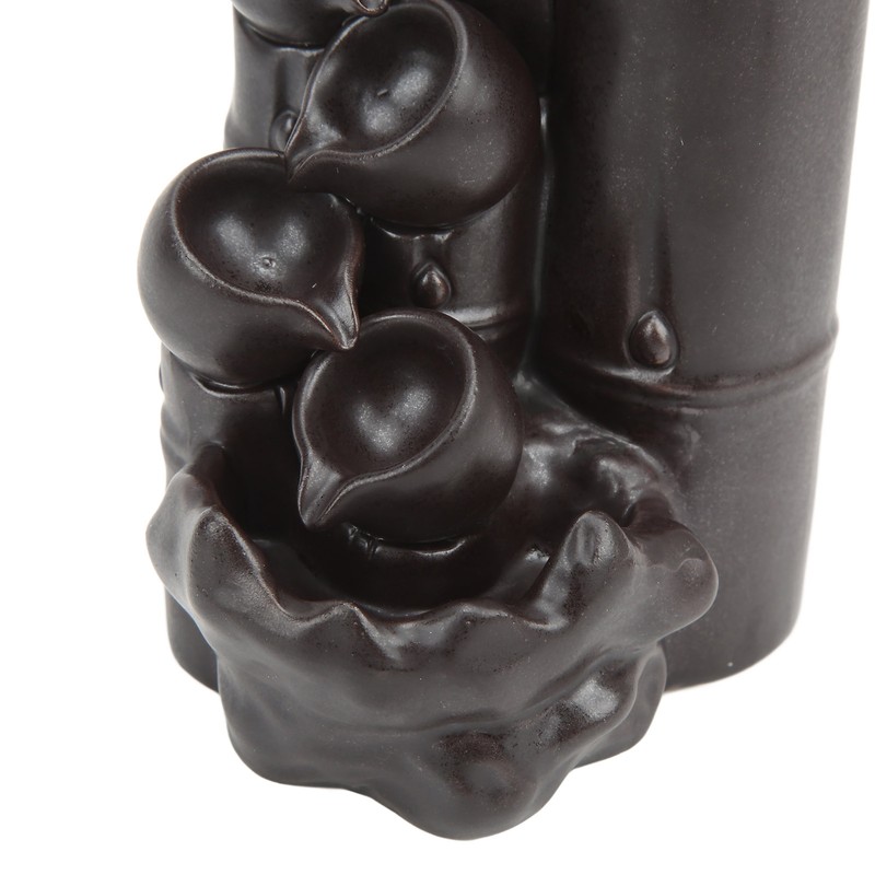 Waterfall Incense Burner Teapot Design Serene Ambience Relieve Anxiety Aid