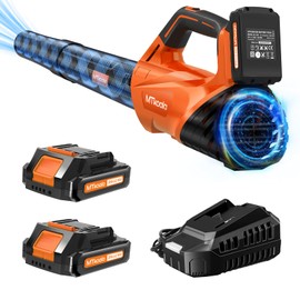 2026 Upgrade Leaf Blower, Leaf Blower Cordless with 2 * 2.6AH Batteries and Fast Charger, 450CFM &150MPH and 2 Speed Mode, Lightweight Electric Leaf Blowers for Lawn,Yard, Leaves, Dust,Snow Care