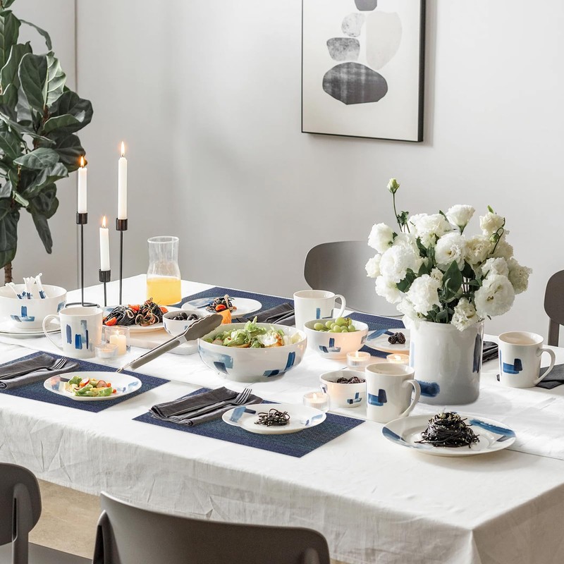 Lumaca Set of 6 Placemats, Washable (70% PVC and 30%