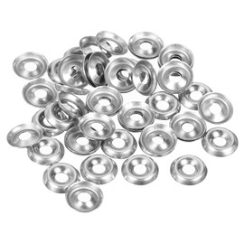 sourcing map #4 304 Stainless Steel Cup Washer Countersunk for Screw Bolt 150pcs