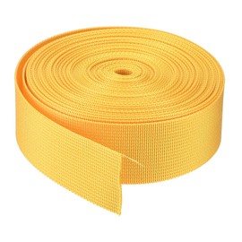 MECCANIXITY Flat Nylon Webbing Strap 1.5 Inch 10 Yards Gold Tone for Backpack, Luggage-rack