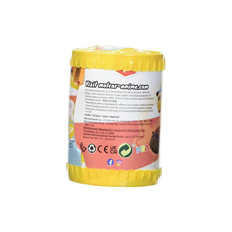 MGA Entertainment Pui Pui Molcar 2.5" Fuzmols Figures Asst, Multicolor