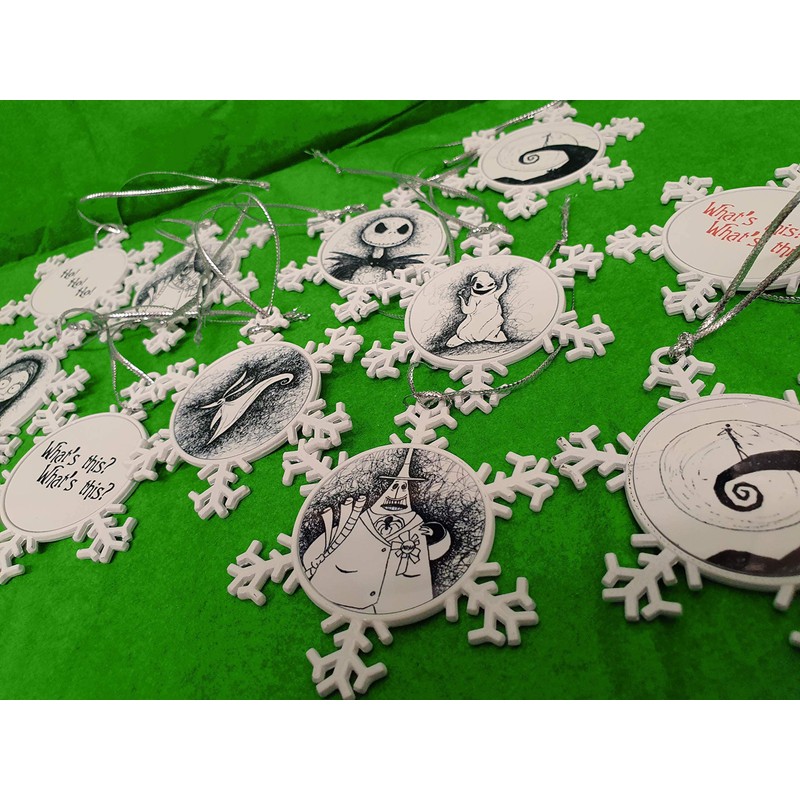 Nightmare Before Christmas Metal Snowflake Festive decoration from hand drawn