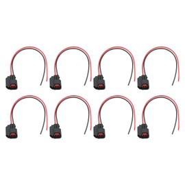 GoaMotors 8 PCS Fuel Injector Connector 15306318 Pigtail Connectors Wire Fit for GM for Ford Mustang for Dodge LS2, LS3