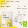 White Paint for Wall 32 Oz Covers 50-55 sq.ft Water-Based
