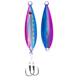 LITTMA Slow Pitch Jigs - Butterfly Vertical Speed Lure, Flat Fall Saltwater Fishing Jigs, Sinking Lead Metal, Glow Artificial Baits for Jigging